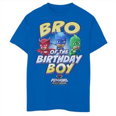 The birthday boy will love wearing this Boys PJ Masks Power Heroes Bro of the Birthday Boy Graphic Tee. FEATURES Crewneck Short SleevesFABRIC & CARE Cotton Machine wash Imported Size: X Small. Color: Blue. Gender: male. Age Group: kids. Material: Polyester. Harry Styles Quotes, Boys Graphic Tee, Kids Graphic Tees, Boy Tees, Birthday Boy, Boy Birthday, Kids Birthday, Harry Styles, Fabric Care