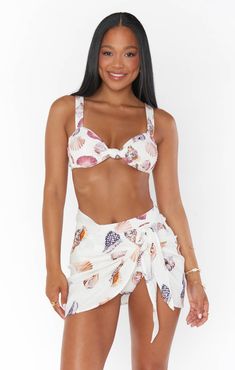 Resort ready in this vacation staple. Throw over your fave mumu swimmies to go from beach to beach bar! Sarong Wrap, Throw Over, Swim Shop, Beach Bars, Sarong, White Shop, Matching Outfits, Mommy And Me, Cover Up