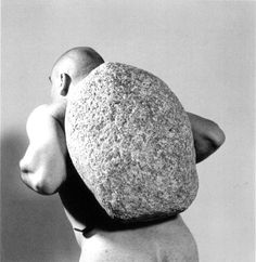 jana sterbak Sisyphus, 1998 Black and white photograph Schwarzweißfotografie Edition 10 18,5 x 18,5 cm Uncomfortable Art, But Still I Rise, Orpheus And Eurydice, Anti Design, Artist Doodle, Digital Sketchbook, Anatomy Sculpture, Emotional Baggage, Body Is A Temple