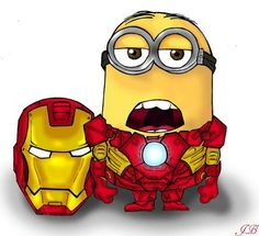 an image of a cartoon character with iron man armor