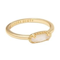 Kendra Scott Emma 14k Gold Over Brass Band Ring - Mother Of Pearl 7 : Target Gold Rings Kendra Scott, Aesthetic Stuff For Christmas List, Preppy Jewelry Rings, Everyday Rings Gold, Cute Rings For Teens, Evry Jewels Rings, Kendra Scott Aesthetic, Birthday Wishlist Ideas I Want, Cute Gold Rings