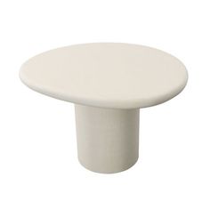 an image of a white table top on a white background for use in interior decor