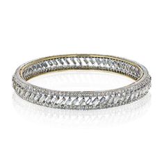 18K White Gold Baguette and Round Diamond Bangle BraceletCenter Diamond Weight: 0.00Metal Type: 18K White GoldMetal Weight: 38.1 gr.Stock: RR5258 Diamond Accents Baguette Cut Bangle, Diamond Baguette Cut Bangle With Accents, Luxury Diamond Bangle With Baguette Diamonds, White Gold Bangle With Baguette Diamonds, Wedding Bangle In White Gold With Baguette Diamonds, Diamond Bangle With Baguette Diamonds For Anniversary, Elegant Bangle With Baguette Cut Diamonds, Elegant Cubic Zirconia Bangle With Baguette Diamonds, Baguette Cut Diamond Bangle