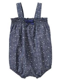 Star print chambray one-piece Baby Gap Pattern Romper, Girl Inspiration, Stylish Baby, Gap Denim, Stylish Gifts, Childrens Fashion, Kids' Fashion