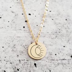 Moon and Sun Necklace - Minimalist Silver Boho Moon Child Charm Necklace - Initial Necklace for Minimalist - Rose Gold Teen Dainty Necklace Everyday Celestial Moon Necklace, Everyday Necklaces With Sun And Moon Round Pendant, Everyday Necklace With Sun And Moon Round Pendant, Everyday Round Charm Necklace With Moon Phase, Adjustable Moon Phase Celestial Necklaces, Minimalist Adjustable Sun And Moon Jewelry, Everyday Sun And Moon Design Round Pendant Necklaces, Adjustable Moon Phase Celestial Necklace, Everyday Sun And Moon Design Round Pendant Necklace