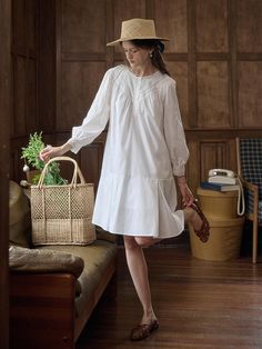 Composition : COTTON 100%Color : WHITE_S,WHITE_M,WHITE_LCountry of Origin : CHINA Spring Cotton Puff Sleeve Dress With Lantern Sleeves, Chic Cotton Dresses With Bishop Sleeves, Cotton Puff Sleeve Dress With Bishop Sleeves, Cotton Long Sleeve Puff Sleeve Dress For Spring, Long Sleeve Cotton Puff Sleeve Dress For Spring, Cotton Puff Sleeve Long Sleeve Dress For Spring, Casual Long Sleeve Cotton Puff Sleeve Dress, Cotton Lantern Sleeve Dress For Daywear, Casual Long Sleeve Puff Sleeve Dress For Daywear