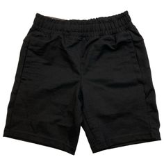 Member's Mark Boy's Soft Knit Elastic Waistband Jogger Shorts With Pockets Has A Functional Drawstring. Casual Elastic School Bottoms, Casual Elastic Bottoms For School, Fitted Bottoms For Playwear, Fitted Black Shorts For School, Casual Stretch Bottoms For School, Casual Elastic Black Bottoms, Casual Black Pull-on Bottoms, Stretch Bottoms With Built-in Shorts For School, Basic Black Bottoms With Elastic Waistband