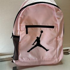 Nike Air Jordan Pink, Air Jordan Pink, Jordan Backpack, Backpack Nike, Jordan Pink, Pencil Case Pouch, Nike Bags, Nike Pink, Nike Air Jordan