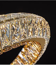 a close up view of a fancy ring made out of diamonds