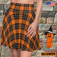 Kawaii Orange, Her And Him, Halloween Style, Black And Orange, Halloween Fashion, Black Skirt, Christmas List, Girlfriend Gifts, Casual Look