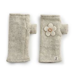 Stay warm in style with these cute and cozy hand warmers. Stay warm in style with these cute and cozy hand warmers.  Hand knit, New Zealand wool Beaded floral detail Breathable Thumb holes Fingerless design keeps your fingers freeFIT & SIZING One size fits mostCONSTRUCTION & CARE Wool shell Fleece lining Spot clean Imported Size: One Size. Color: Light Grey. Gender: unisex. Age Group: adult. Accessories Guide, Thumb Holes, White Beads, Mitten Gloves, Winter Glove, Crochet And Knitting, Hand Warmers, Fingerless Gloves, Color Light