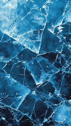 A mobile phone wallpaper with an ice-themed background, featuring cracked blue glass, white text for time and date, and shattered icy patterns. Cracked Ice Aesthetic, Blue And Silver Wallpaper Iphone, Ice Cracking Aesthetic, Ice Blue Wallpaper Aesthetic, Blue And White Pattern Background, Ice Background Aesthetic, Shattered Glass Wallpaper, Ice Aesthetic Wallpaper, Texture Glass Design