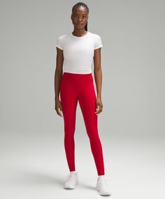 Swift Speed High-Rise Tight 28" | Women's Leggings/Tights | lululemon Lululemon Micro-elastic Activewear For Sports, Lululemon Functional Bottoms With Light Support, Lululemon Activewear For Gym, Lululemon Fitted Training Bottoms, Lululemon Sporty Stretch Leggings, Lululemon Full-length Athleisure Activewear, Lululemon Full Length Athleisure Activewear, Fitted White Lululemon Activewear, Lululemon Compressive Running Bottoms