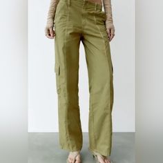 Zara Pants Spring Trousers, Casual Pants Women, Straight Cut Jeans, Cargo Pant, Faux Leather Pants, Zara Pants, Low Rise Jeans, Women Pants Casual, Pants Women