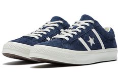 Converse One Star Academy Navy Ivory 165022C Converse Blue Shoes, Converse One Star Academy, Navy Converse, Quinceañera Ideas, Clothing Wishlist, Navy Blue Shoes, Dr Shoes, Blue Converse, Wishlist 2024