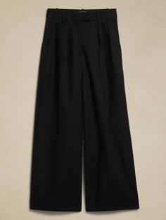 Cruise Wide-Leg Pant | Banana Republic Modern Cotton Wide Leg Formal Pants, Classic Cotton Wide Leg Pants, Cotton Wide-leg Chinos For Work, High Waist Cotton Wide Leg Work Pants, Wide-leg Cotton Pants For Workwear, Cotton Wide-leg Pants For Work, Classic Wide Leg Pants With Relaxed Fit, Wide Leg Cotton Dress Pants For Work, Classic Relaxed Fit Wide-leg Chinos