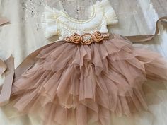 Flower girl dress Lace topBaby toddler dresstulle tutu | Etsy Cream Princess Dress For Pageants, Elegant Cream Princess Dress With Tulle Skirt, Cream Fitted Princess Dress For Pageant, Fitted Cream Princess Dress For Pageant, Fitted Cream Princess Dress For Pageants, Cream Princess Dress With Lace Bodice For Party, Elegant Tutu Dress With Tulle Skirt For Pageant, Elegant Tulle Skirt Tutu Dress For Pageant, Elegant Cream Tutu Dress With Lace Bodice