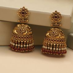 Antique Jewelry Tarinika Jewelry, Cheap Traditional Bridal Earrings For Celebration, Indian Gold Earrings Teardrop, Gold Jhumka Earrings Temple Jewelry, Antique Gold Earrings Tarinika Jewelry, Cheap Gold Jhumkas For Pierced Ears, Luxury Temple Jewelry Hoop Earrings For Wedding, Classy Jewelry Tarinika Jewelry, Luxury Traditional Antique Gold Jewelry