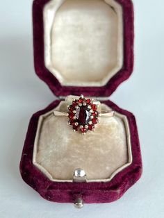 Vintage 9ct yellow gold garnet cluster ring The item comes without the box in the photos, but will be presented in a Gembank1973 gift box. Weight - 3g Ring Size - UK R Measurements - head of ring 12x11 Materials - 9ct gold Hallmarks - Rubbed away - please refer to images Condition - the overall condition is very good Office use - H2 Thanks for looking :) Yellow Gold Garnet Cluster Ring As Gift, Red Rings Engagement, Vintage Garnet Cluster Ring As Gift, Antique Cluster Ring As A Gift, Vintage Cluster Ring Suitable For Gifts, Gold Garnet Cluster Ring As Gift, Vintage Cluster Rings For Gifts, Vintage Cluster Rings As Gift, Heirloom Birthstone Cluster Ring For Formal Occasions