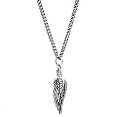 king baby double wing pendant Silver Necklace With Curb Chain And Round Pendant, Curb Chain Pendant Necklace, Silver Jewelry With Curb Chain And Round Pendant, Silver Pendant Jewelry With Curb Chain, White Gold Pendant With Curb Chain, White Gold Pendant Necklace With Curb Chain, Symbolic White Gold Box Chain Necklaces, Elegant Silver Charm Necklace With Curb Chain, Symbolic White Gold Necklaces With Box Chain