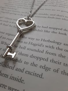 Gorgeous silver heart key necklace. A symbol of love. The chain can be made to any length. I also have this key in antique bronze in my shop. Thanks so much for looking! Key Necklaces, Silver Key, Key Heart, Key Aesthetic, Key Necklace Aesthetic, Necklaces Key, Heart Key, Cute Key Necklace, Keys Aesthetic