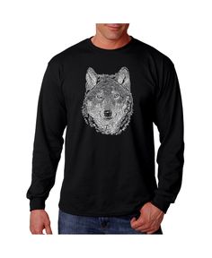 in stock Black Crew Neck Top With Wolf Design, Black Crew Neck T-shirt With Custom Artwork, Black Cotton Top With Wolf Design, Black Tops With Custom Artwork For Streetwear, Black Cotton T-shirt With Wolf Design, Black Graphic Tee With Custom Artwork, Wolf Design Graphic Tee For Streetwear, Streetwear Graphic Tee With Wolf Design, Graphic Tee With Wolf Design For Streetwear