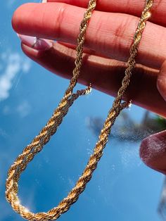 One of its kind! This delicate 3mm Rope Chain is the perfect necklace for a kid's everyday wear. Need a gift for Father's day or Mother's Day? Match your baby's necklace with an adult size.  Material: 18K Gold Filled. Our gold-filled pieces are bonded with 8 layers of real gold. This makes our jewelry high quality and long lasting and a great alternative to solid gold for a fraction of the price. Our pieces are 100% lead and nickel free making them hypoallergenic and a great option for those wit Baby Boy Jewelry Gold, Boys Neck Chains Gold, Baby Boy Necklace, Boys Necklace Kids, Toddler Chain Necklace Boy, Boys Necklace, Baby Necklace, Godparent Gifts, Alessandra Ambrosio