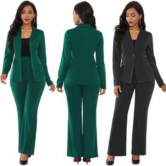 Business Wear Women, Business Casual Trousers, Dress Pants Outfits, Africa Style, Womens Suit, Business Casual Blazer, Long Sleeve Suit, Elegant Blazers, Ladies Blazer