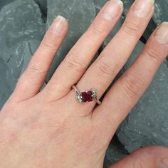 Square Garnet Ring set with Natural Garnet in a princess diamond cut & natural color, at size 6x6mm (1.5 Cts) from Mozambique.Solid 925 Sterling Silver ☞ made to last.Click here for ☞ Garnet Jewelry CollectionMatching Set ☞ please ask meDetails:• Natural Garnet sourced from Mozambique & CZ Diamonds• Garnet: 6x6mm, 1.5 Cts, princess diamond cut• Band width ≈ 2.1mm, thickness ≈ 1mm• Solid 925 Sterling Silver❀ Each Natural Gem is unique & will have Slight variations from the product pictures "no tw Classy Vintage, Bypass Ring, Garnet Jewelry, Garnet Ring, Princess Diamond, Garnet Rings, Cz Diamond, Product Pictures, Princess Cut Diamonds