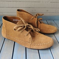 Aerosoles Driving Range Ankle Booties Moccasin Women Size 5.5 New Without Tags Mens Moccasins Boots, Earthing Shoes, Future Clothing, Tan Women, Moccasins Women, John Williams, Earth Shoes, Driving Moccasins, Tan Woman