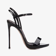 Black patent leather sandal - Le Silla Ankle Strap Sandals Heels, Super High Heels, Patent Leather Heels, Ankle Strap Heels, Ankle Straps, Black Patent Leather, Platform Heels, Black Sandals, Nasa