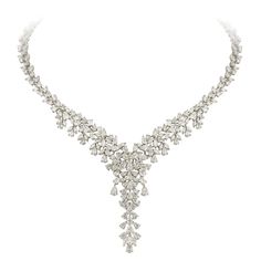 White Gold 18K Necklace Diamond MQ 6.21 Cts/83 Pcs PE 16.27 Cts/162 Pcs Weight 51,04 grams Length 45 cm (adjustable) With a heritage of ancient fine Swiss jewelry traditions, NATKINA is a Geneva based jewellery brand, which creates modern jewellery masterpieces suitable for every day life. It is our honour to create fine jewelry, and it’s for that reason that we choose to only work with high-quality, enduring materials that can almost immediately turn into family heirlooms. From our selection of White Jewellery, Real Diamond Necklace, Modern Jewellery, White Gold Necklace, 18k Gold Necklace, Necklace For Her, Jewellery Brand, Diamond Jewelry Necklace, Diamond Jewelry Designs