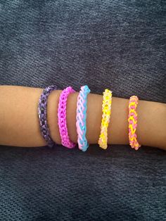 These fun, colorful bracelets are made by two creative kids who love making cool stuff. 👧👦 What you get: 🎨 Unique, handmade bracelet 🌟 Bright colors and fun patterns 🧵 Stretchy and comfy to wear 😊 Great for kids and grown-ups who feel young! Colors:  Pick up to 3 colors for free and one of the designs - Regular, French braid or Inverted Fishtail 🎨 Want something special? Email us for custom designs! These aren't just bracelets - they're little works of art made with love. 💖 Perfect for gifts or just to make yourself smile! 😃 Questions? Just ask! We're happy to help. 📩 Playful Colorful Beaded Friendship Bracelets, Playful Handmade Plastic Bracelets, Playful Handmade Pink Wristband, Playful Multicolor Craft Supplies For Gift Making, Colorful Plastic Friendship Bracelets, Fun Pink Plastic Friendship Bracelets, Playful Multicolor Craft Supplies For Playtime, Handmade Colorful Plastic Bracelets, Fun Pink Handmade Wristband