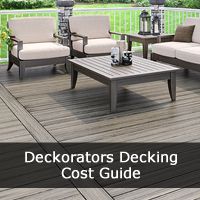 Our Deckorators Decking Costs and Prices Guide for Composite, Voyage, Vault styles and breaking down the costs for your deck installation