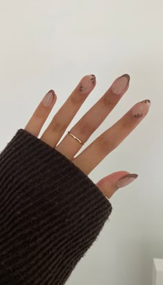 Mocha Brown French Tip Nails Press on Nails UK - Etsy Fall Nail Designs Oval, November Nail Inspiration, Fall Nails 2024 Neutral, Fall Nails For Fair Skin, Fall Nails For Teens, Fall Nails Inspo 2024, Neutral Nails Fall 2024, Neutral Fall Nail Designs, Tan And White Nails