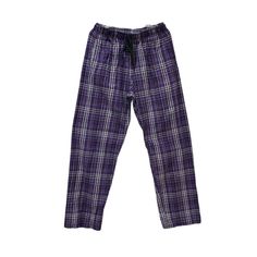 Boxercraft Classic Flannel Pajama Sleep Pants With Side Pockets And Draw String Waist. Woman's Large Purple Plaid. Longer Length. 30"X32". Lightweight Soft Fabric. Can Be Worn Year Round. New Unworn Item Missing Retail Tags. Dr-411 Cotton Full-length Relaxed Fit Sleepwear, Cotton Pants With Elastic Waistband For Sleepovers, Cotton Full Length Sleepwear, Full Length Cotton Sleepwear, Plaid Sleepwear With Pockets For Loungewear, Relaxed Fit Cotton Pants For Sleepover, Purple Cotton Pants For Loungewear, Cotton Full Length Sleepwear For Lounging, Full Length Cotton Sleepwear For Lounging