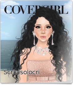 an image of a woman with long hair on the cover of a magazine or book