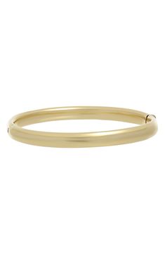 A sleek bangle handcrafted from 14-karat gold makes for a piece that shines timelessly. 7" length 14k gold Made in Italy Latest Bracelets, Bony Levy, Diamond Bangles Bracelet, Gold Bracelets, Gold Bangle Bracelet, Gold Bangle, Diamond Bangle, Gold Bangles, Gold Diamond