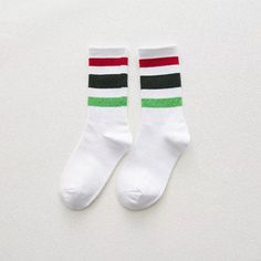 Material: Cotton • Item Length: 23-25CM • Type: Sock, Casual, Striped, Funny Socks Women, Cotton Socks, Woman Socks Cotton, Cute Socks Kawaii • Is Wholesale: YES • Popular Element: Stripes Pattern • Place Of Original: China Mainland Casual Mid-calf Socks For Stocking Stuffer, Casual White Knee-high Socks, Green Casual Knee-high Socks For Stocking Stuffer, White Casual Mid-calf Socks, Casual Mid-calf Stockings, Casual White Knee-high Stockings, White Casual Knee-high Stockings, White Knee-high Casual Stockings, White Cotton Mid-calf Socks