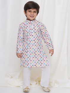 **Specifications : Please visit our brand store** https://www.etsy.com/in-en/shop/AJDezines?ref=seller-platform-mcnav Specially handcrafted clothing for the perfect look and comfort for the festive season Fabric Detail : Kurta - Pure Cotton, Pyjama - Pure Cotton Sales Package : - 1 Kurta, 1 Pyjama | |Style:- Kurta Pyjama Set For Boys Kurta Feature - Pure Cotton, Animal Printed, Long Sleeve, Round Neck, Straight Hem, Button Closure Pyjama Feature - Solid Pattern and Elasticated Slip on Closure. O Diwali Outfit, Kids Ethnic Wear, Diwali Outfits, Boys Kurta, Kurta Pyjama, Ethnic Looks, Kurta Pajama, Cultural Events, Traditional Wear