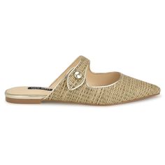 Barbra Flat Mules - Nine West Chic Flat Mules For Party, Summer Workwear Flat Slip-ons, Spring Party Slip-on Pointed Toe Flats, Summer Formal Slip-on Pointed Toe Flats, Summer Slip-on Flats With Pointed Toe, Trendy Pointed Toe Party Flats, Chic Slip-on Pointed Toe Flats For Party, Elegant Pointed Toe Slip-on Flats For Summer, Elegant Slip-on Pointed Toe Flats For Summer