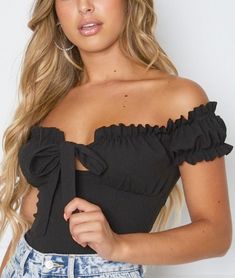 $29.90 - Fashion black off shoulder strapless crop top With sleeves for cute ladies, pretty styled teens and chic women. Loose fit. Perfect for fashion casual every day wear and night out. Summer Off-shoulder Fitted Bodysuit, Fitted Off-shoulder Bodysuit For Summer, Elegant Off-shoulder Bodysuit, Summer Off-shoulder Bodysuit For Night Out, Off-shoulder Bodysuit For Summer Nights Out, Off-shoulder Bodysuit For Night Out In Summer, Chic Off-shoulder Bodysuit For Summer, Trendy Stretch Off-shoulder Top For Party, Off-shoulder Bodysuit For Night Out