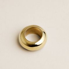 Big Bubble Ring Brass Dome Ring With Polished Finish And Open Design, Polished Brass Dome Ring With Open Design, Modern Wide Band Round Metal Ring, Modern Wide Band Metal Ring, Modern Wide Band Ring In Metal, Brass Dome Ring With Polished Finish, Timeless Metal Wide Band Ring, Tarnish Resistant Brass Rings, Classic Adjustable Wide Band Ring