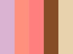 the color palette is different shades