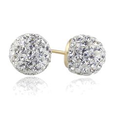 Women 14K Yellow Gold Crystal Ball Stud Earrings Screwback This beautiful 14K Yellow Gold Crystal Ball Stud Earrings Screwback ( Available 6mm, 8mm ) is meticulously crafted in gleaming and durable 14K Gold. Good For Daily Uses Model Wear 6mm. White Round Crystal Earrings For Pierced Ears, White Sparkling Crystal Earrings For Anniversary, White Round Pierced Crystal Earrings, White Hypoallergenic Round Crystal Earrings, White Hypoallergenic Crystal Earrings, White Round Cluster Earrings For Pierced Ears, White Round Bridal Earrings Pierced, White Round Bridal Earrings, White Cluster Pierced Earrings For Anniversary