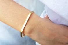 Gold cuff bracelet, Minimalist gold bracelet, Stacking cuff, Gold bangle bracelet, Skinny bracelet, Gold Minimalist Cuff Bracelet For Friendship, Modern Rectangular Bangle As Gift, Minimalist Rectangular Cuff Bracelet As Gift, Minimalist Rectangular Cuff Bracelet Gift, Simple Adjustable Bangle For Everyday, Minimalist Cuff Jewelry For Gifts, Minimalist Cuff Jewelry Gift, Adjustable Simple Everyday Bangle, Modern Rectangular Cuff Bracelet As Gift