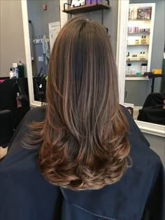 Sun Kissed Balayage, Rambut Brunette, Brown Hair Looks, Brown Hair Inspo, Brunette Hair With Highlights, Hairstyles For Layered Hair, Brown Hair Balayage, Hair Stylies, Haircuts Straight Hair