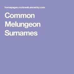 the words common melungeon summes are in white letters on a purple background