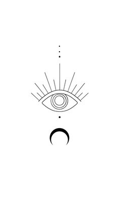 an eye with rays coming out of it's center and the third eye in the middle