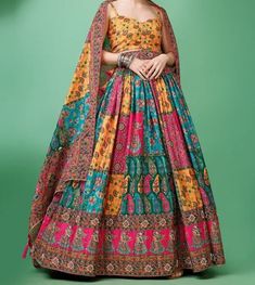 Hey there! Searching for a stunning outfit for a special occasion? Look no further than our bright chinoon printed Lehenga with unstitched blouse. This Lehenga is crafted from high-quality materials for a comfortable fit and a luxurious feel.  Get ready to turn heads and make a statement with our bright chinoon printed Lehenga. ✪ Checkout other Products --https://classicsaree.etsy.com/in-en/listing/1647822521/a-beaded-necklace-crystal-gem-healing ◙ Note: If you have any questions or concerns, feel free to contact us over Etsy Connect ( Message ) ⚫ Follow Us for Exclusive Updates and Share Your Feedback by Rating Our Etsy Shop :- classicsaree.etsy.com Why Choose Us ? ✅ Quality Assurance ✅ Exquisite Collection ✅ Easy Returns & Exchange ✅ Customer Centric Approach Bohemian Lehenga With Digital Print, Multicolor Digital Print Lehenga For Wedding, Multicolor Digital Print Traditional Drape Dress, Multicolor Traditional Drape Dress With Digital Print, Multicolor Digital Print Dress With Traditional Drape, Multicolor Dress With Digital Print And Traditional Drape, Traditional Digital Print Choli, Fitted Multicolor Lehenga With Printed Motifs, Multicolor Semi-stitched Digital Print Choli